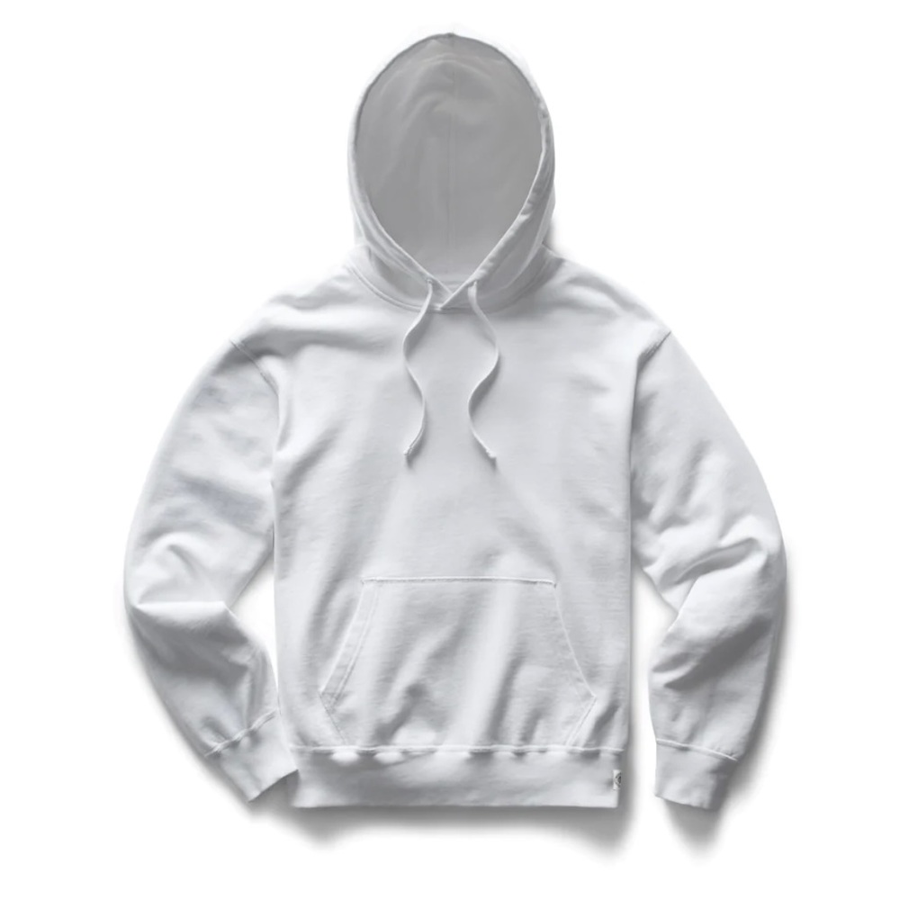 Reigning Champ White Relax Terry Lightweight Hoodie